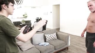 StepsonXXX.com - Stepdaddy Dale Savage barebred his two twink stepsons