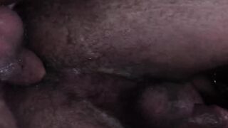 Hairy Rikk York takes hard barebacking satisfying his sexual needs