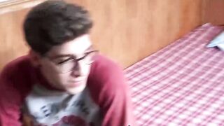 Alluring guy Arthur Joseph sways boredom by masturbating his hungry cock