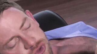 FalconsXXX.com - Muscular hunk gets smashed by a big dick businessman in a raw encoun
