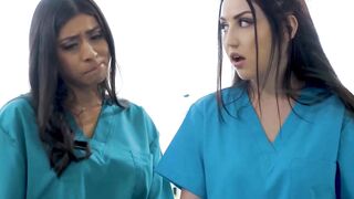 ALL CHICK RUBS - Beauty 3Some During Owner Inspection With Her Masseuse And Her New Trainee