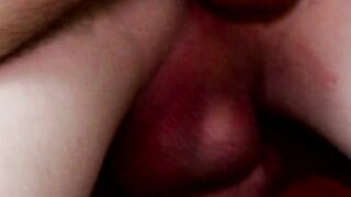 Purple haired JR Adams rubbed his throbbing cock to his bud