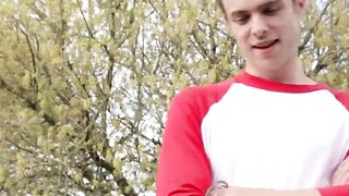 RawNextDoor.com - Brandon Moore jerks off as Scotty Zee fucks the cum out of him