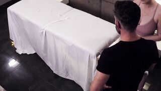 FANTASY GRIND - beauty Sexy Valentina Nappi Give A Solid HEAD Under The Table During A Rubs