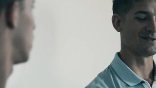 DisruptiveMovie.com - Des Irez deepthroats landlord Brandon Anderson's huge dick to p