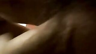 Thug pleases his cock with the help of nice flashlight