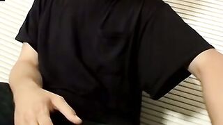 Thug pleases his cock with the help of nice flashlight