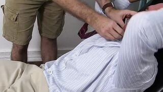 Mature hunk Sebastian tied up and tickle tormented by dom