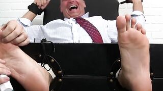 Mature hunk Sebastian tied up and tickle tormented by dom