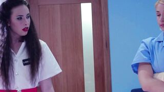 GIRLSWAY - Oral Sex Nurse Sarah Vandella Teams Up With Her Assistant To Rough Banged! Patient Whitney Wright