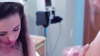 GIRLSWAY - Oral Sex Nurse Sarah Vandella Teams Up With Her Assistant To Rough Banged! Patient Whitney Wright