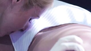 GIRLSWAY - Oral Sex Nurse Sarah Vandella Teams Up With Her Assistant To Rough Banged! Patient Whitney Wright