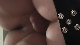 Tied up sub twink finger and anal fucked by young master