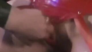 PussyCatsLatex.com - Anastasia's latex toying with leather mistress