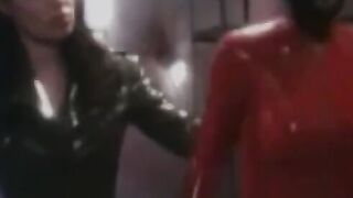 PussyCatsLatex.com - Anastasia's latex toying with leather mistress