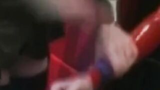 PussyCatsLatex.com - Anastasia's latex toying with leather mistress