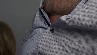Stepdad bear needs a relaxing massage