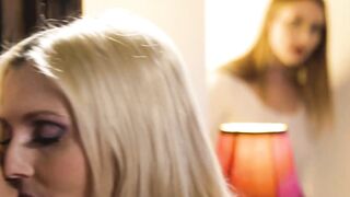 OUT OF THE FAMILY - Sleepover Gets Sexsual Between 2 goddess 18 Yo And Goddess Stepmom Christie Stevens