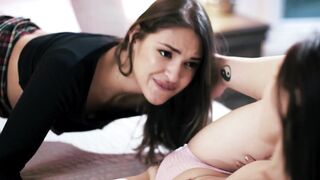VIRGIN TABOO Pure 18 Maya Woulfe Betrays lover To Screwed Old Fem Dom Stepsister Gizelle Blanco