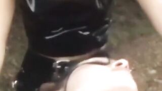 PussyCatsLatex.com - Outdoor latex domination and submission play