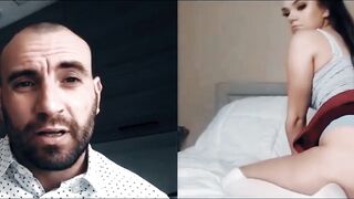 PornTaboos.com - Sexy Athena Faris' webcam pussy play teases her bald stud captive