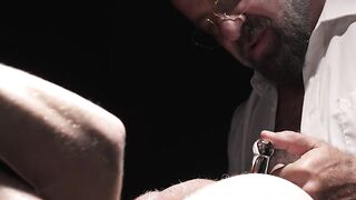 Twink Teen Canyon Cole gets ass toyed by Master