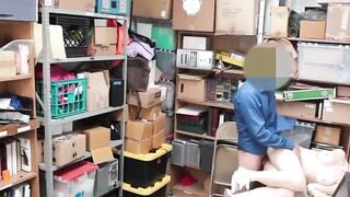 ShopliftersPunished.com - Hot brunette Anastasia Rose bounces on big hard cock fillin