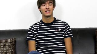 Fresh homo Jayson Steel interviewed before jacking off