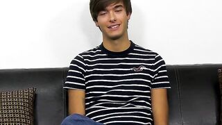 Fresh homo Jayson Steel interviewed before jacking off