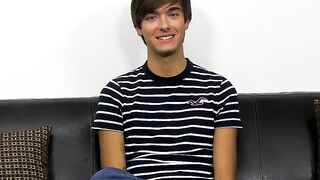 Fresh homo Jayson Steel interviewed before jacking off