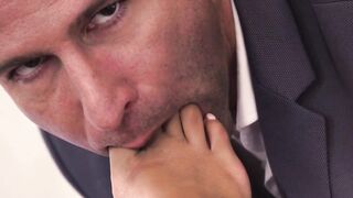 FOOTSIE BABES - Bombshell Black Romy Indy Uses Her Stunning Toes To Make Her Co-Worker Cum On Them
