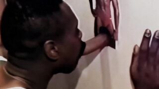 Horny and hungry Dwight Antoine sucked a big dick until it gives him cum