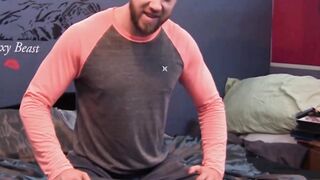 Affable stud John Powers unloads hot sticky cum from his huge manhood