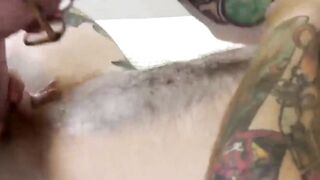 Wild ftm Ari Koyote deepthroats Hard Seamus long cock Hoe 2