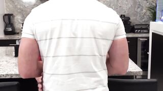 SayUncleNetwork.com - Horny stepdad swallows stepsons wood hard dick in the kitchen