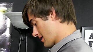 Horny blond teenage homosexual gets spanked and fucked