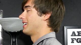 Horny blond teenage homosexual gets spanked and fucked