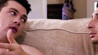 ADULT TIME - Curious Heterosexual Buddies Collin Simpson and Jim Fit Wank and Try Anal Sex Together