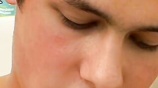 TwinkUndie.com - Sexy twink Cristian's undie bath jerk off and cum blast