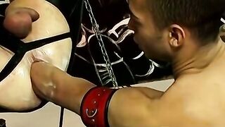 FilthyPissPlay.com - Freak's asshole ravaged by giant fist elbow deep in nasty play