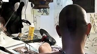 FilthyPissPlay.com - Freak's asshole ravaged by giant fist elbow deep in nasty play