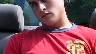 Hardcore chainsmoking and cock jerking by horny Devon and two other bad studs
