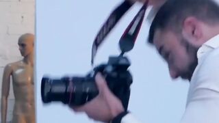 PlayingMen.com - Classy model ass banged by muscled photographer in a raw and intense