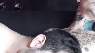Charming guy Kendro fucks hard tattooed Enzo to cure his boredom