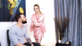 OUT OF THE FAMILY - Cutie Masseuse Aiden Ashley Shows Her Stepbrother How To Do A NURU Grind