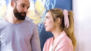 OUT OF THE FAMILY - Cutie Masseuse Aiden Ashley Shows Her Stepbrother How To Do A NURU Grind