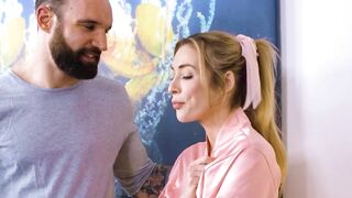 OUT OF THE FAMILY - Cutie Masseuse Aiden Ashley Shows Her Stepbrother How To Do A NURU Grind