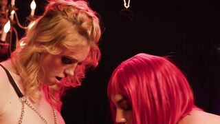 TRANSFIXED - Transexual Kasey Kei & Erica Cherry ROUGH PLOWED Cis Stranger women inside SEX DUNGEON With a FACIAL