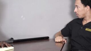 Hot and hung Black Policemen raw fucks and in the office Hoe 3