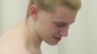 Blond teen gay Alex Toole gangbanged in hot twink orgy Hoe 2